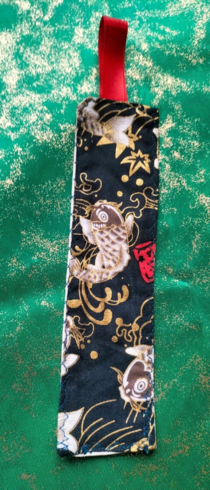 Lot de 10 marque-pages en tissu - photo numéro 9