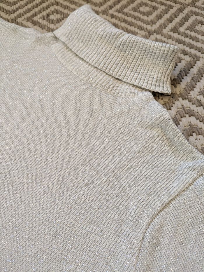 Pull col roulé argenté Gérard Darel - photo numéro 5