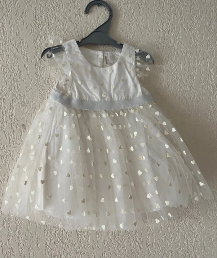 Robe avec motifs cœurs cérémonie
