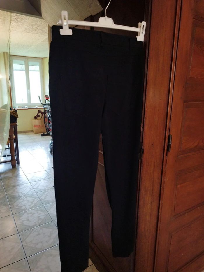 Jeans noir droit skinny boutons vintage S/36 - photo numéro 7