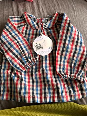 Petit bateau blouse neuve 6m