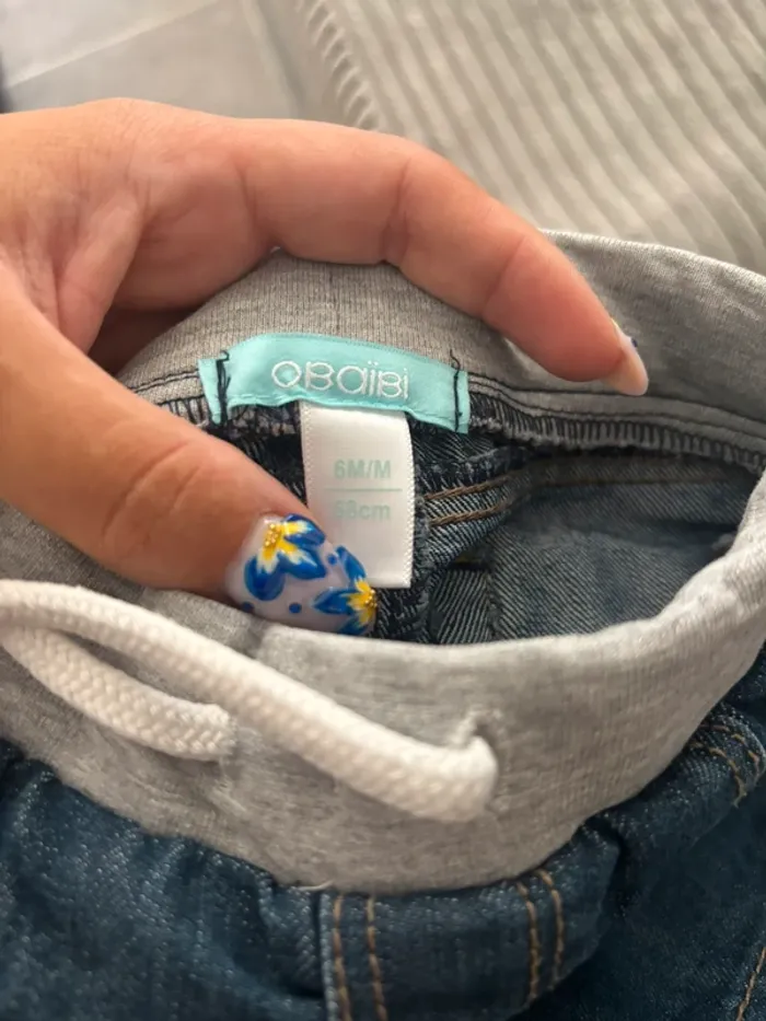 Short en jeans Obaibi - 6 mois - photo numéro 2