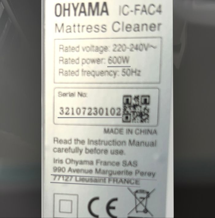 Aspirateur anti acariens/ allergènes OHYAMA - photo numéro 8