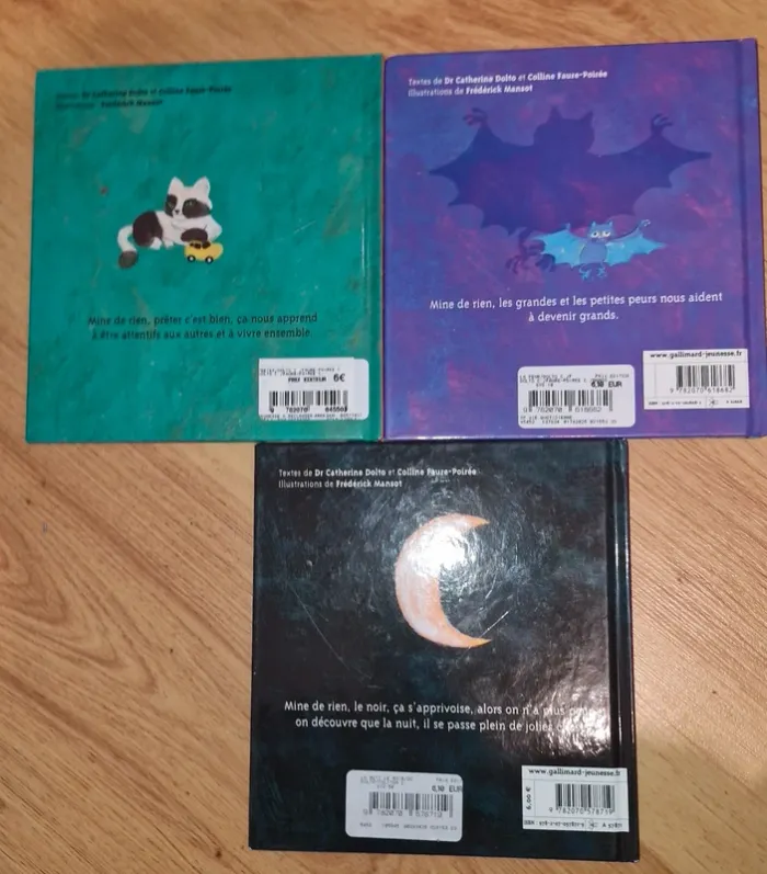 Lot de 3 livres Docteur Catherine Dolto la peur / prêter/  la nuit le noir - photo numéro 5