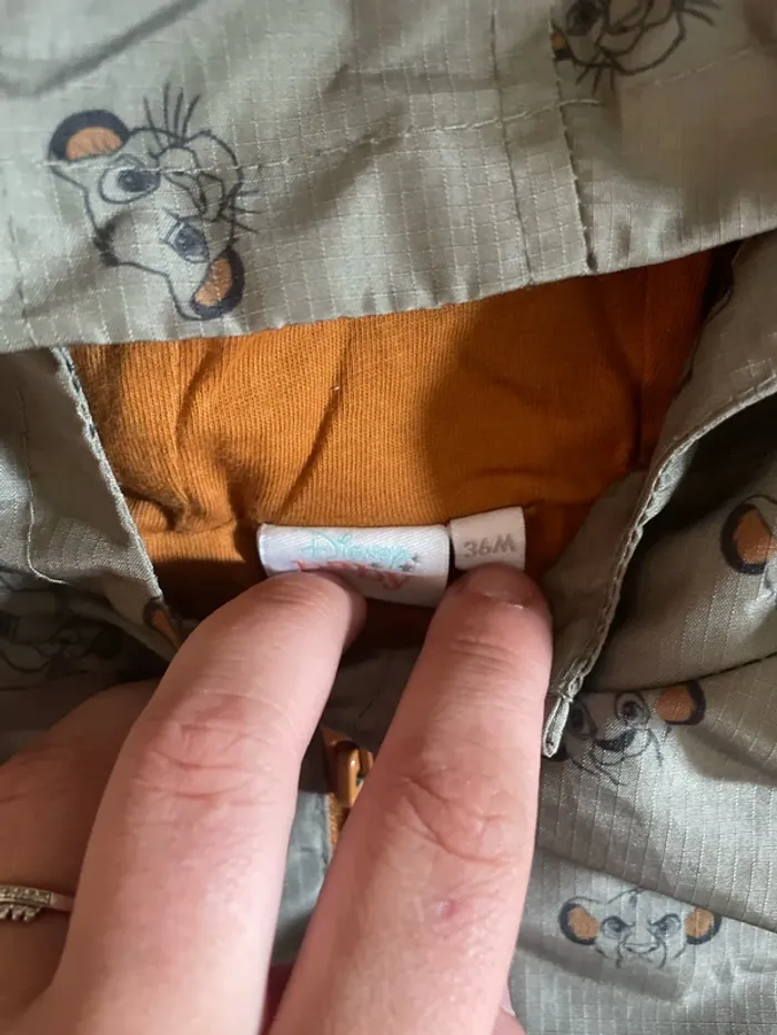 Veste anti pluie 36 mois Disney roi lion - photo numéro 2