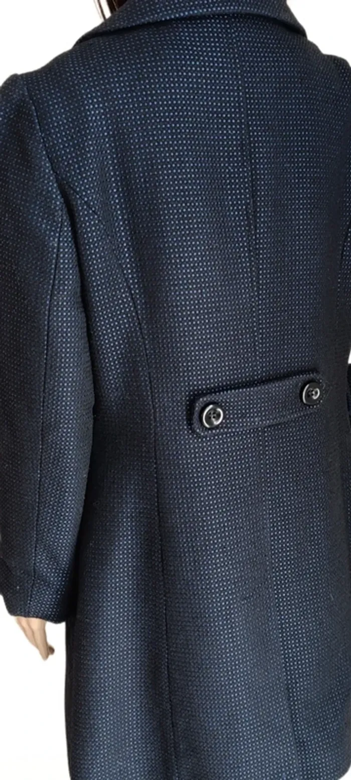 Magnifique veste classe  hiver camaïeu bleu taille 40 laine - photo numéro 8