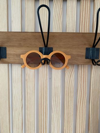 Lunette rétro jaune moutarde mixte