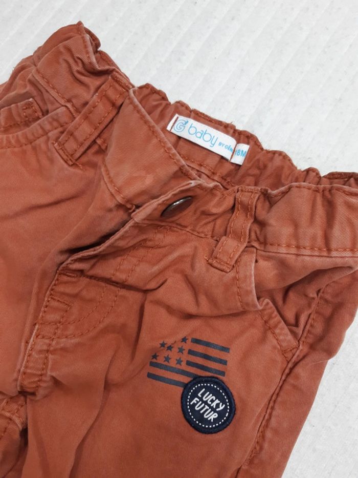 Pantalon rouge Gemo 18 mois - photo numéro 3
