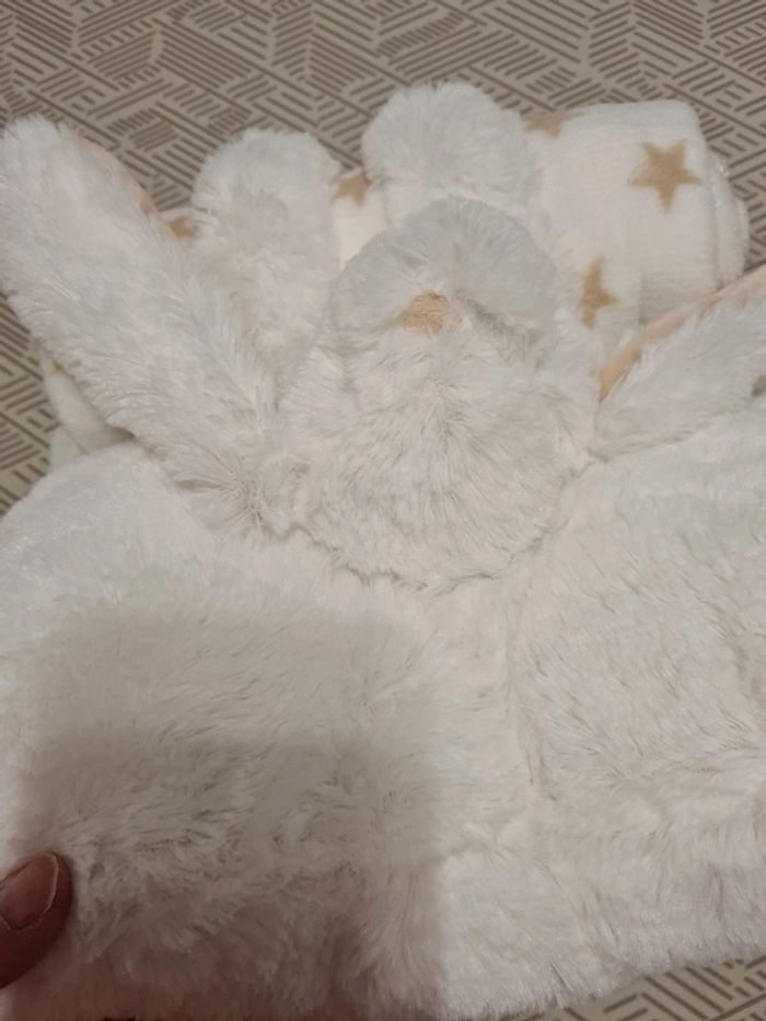 Coussin avec petit plaid neuf  atmosphera - photo numéro 6