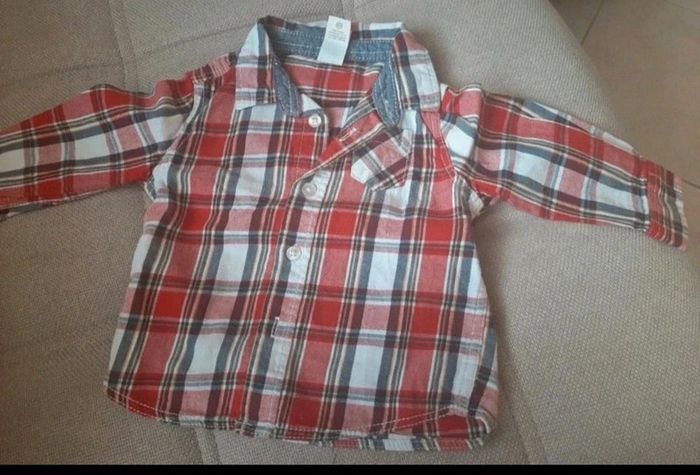 Chemise baby club rouge