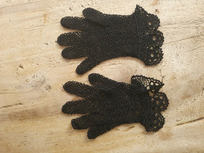 Gants au crochet vintage