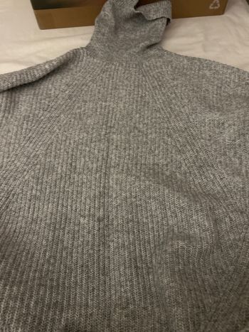 Robe col roulé gris 