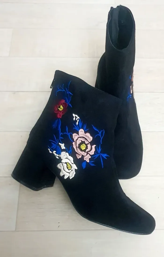 Bottines daim noir Qupid 39 - photo numéro 3