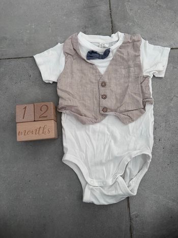 Body habillé nord papillon H&M manches courte 12 mois