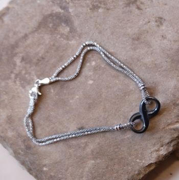 Bracelet infini en argent 925