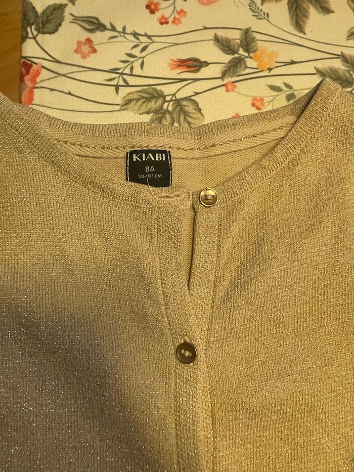 Gilet fille or 8 ans - photo numéro 2