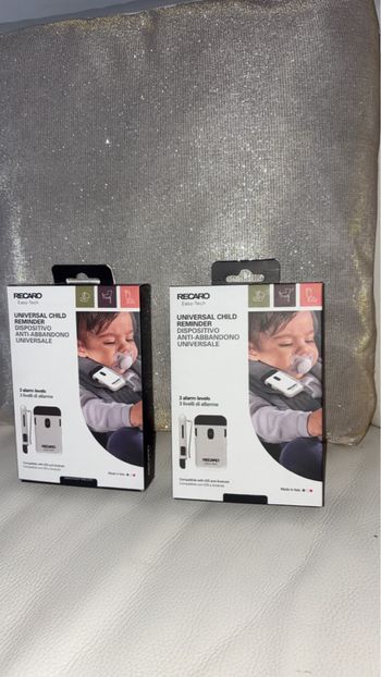 Lot de 2 Dispositifs Anti-Abandon RECARO Easy-Tech - Neufs