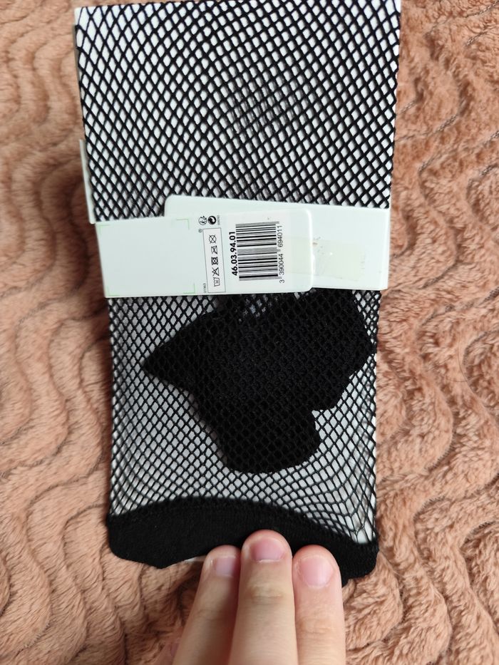 Lot de 5 paires de socquettes fantaisie en résille noire - photo numéro 3