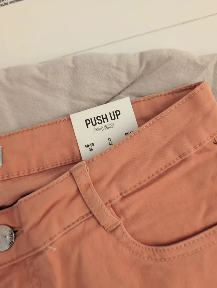 Pantalon push up abricot Pinkie femme taille 38 - photo numéro 3