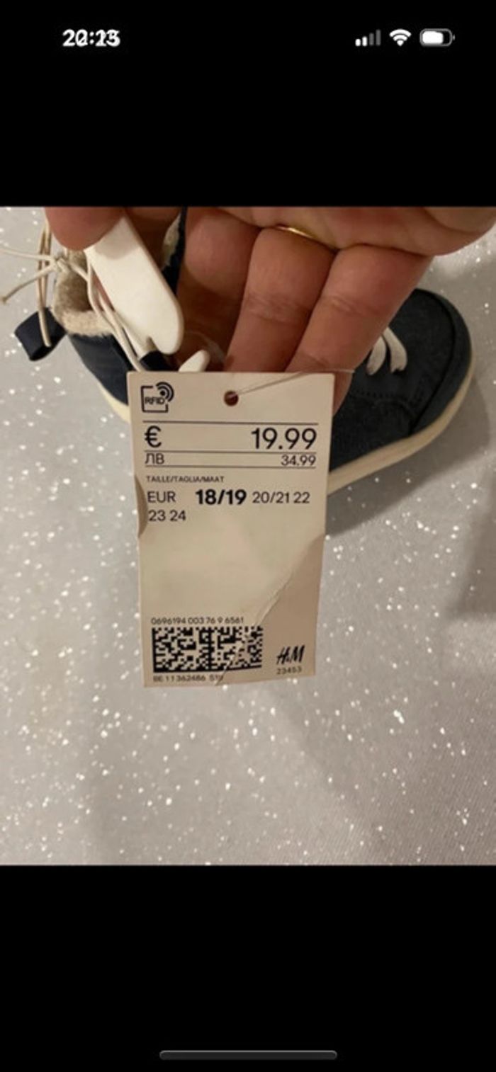 Jolies chaussures neuves H&M taille 18/19 - photo numéro 7