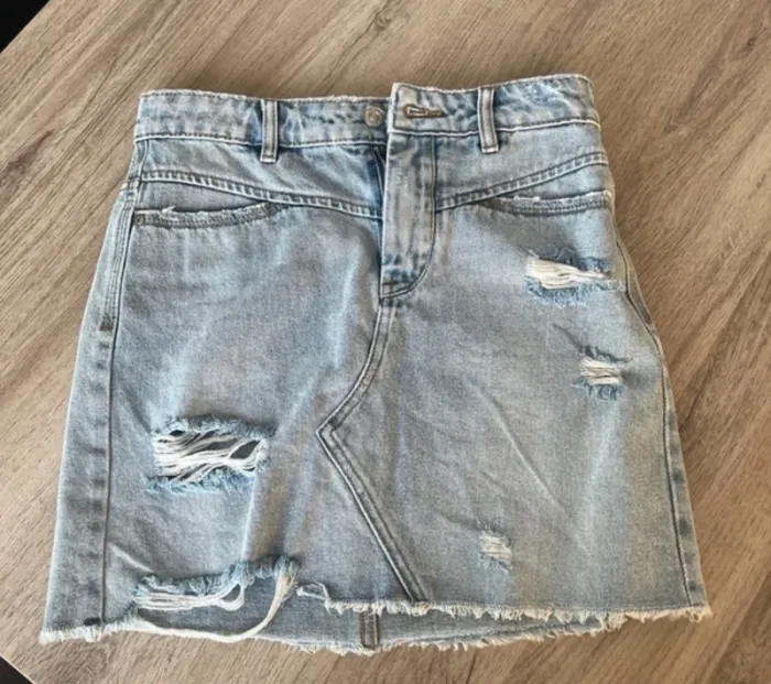 Jupe en jean déchirée Pimkie - Taille XS / 34