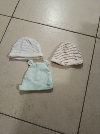 Bonnet taille naissance - 1 mois