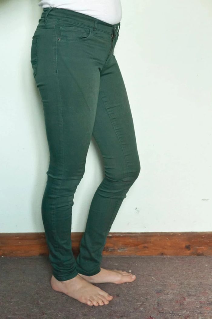 Pantalon skinny bleu canard ONLY - photo numéro 5