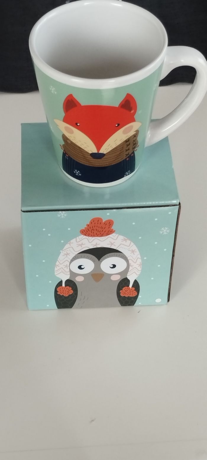 Tasse renard noel