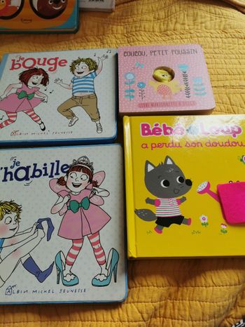 Lot de 4 livres cartonnes enfant
