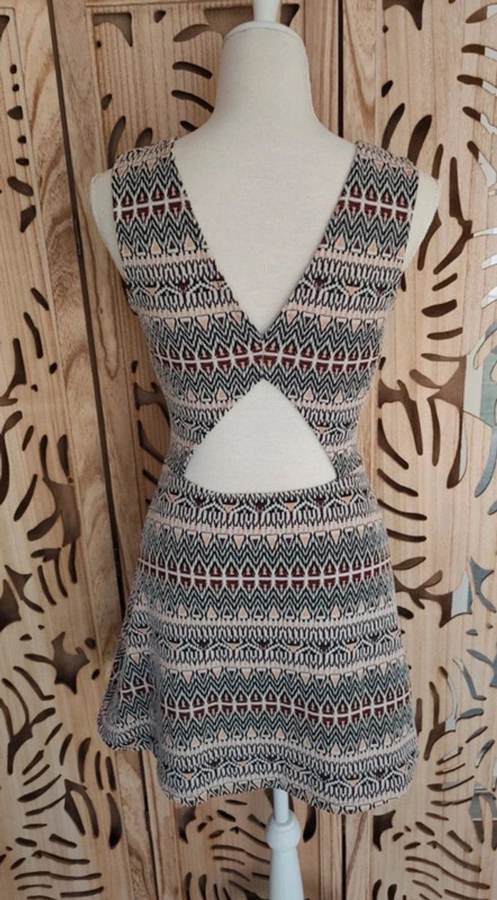 Robe trapèze imprimé ethnique Taille M Mango Casual - photo numéro 4