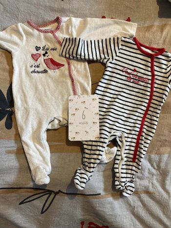 Lot 2 pyjamas chaud manches longues