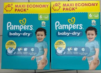 Couche pampers baby dry taille 6