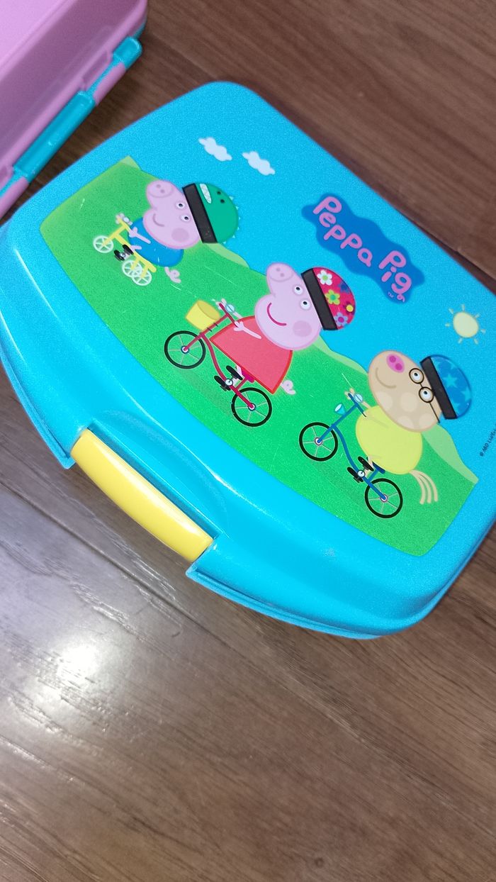 Boîte à goûter où à sandwich pat patrouille fille où garçon, Peppa pig - photo numéro 8