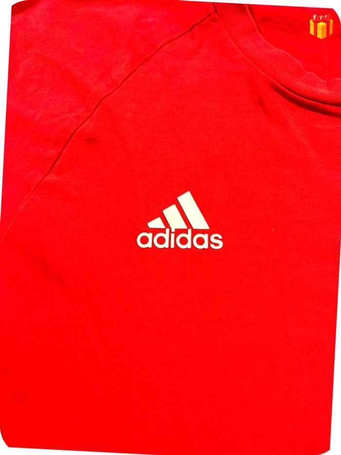 T-shirt Adidas Rouge et Bleu taille M - photo numéro 4