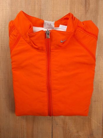 Veste de sport Nike running orange fluo – Homme L - logo brodé (679)