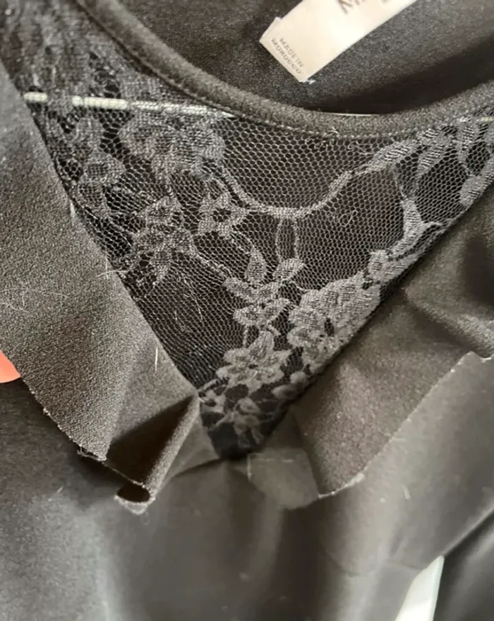 Robe noire dentelle mango - photo numéro 2