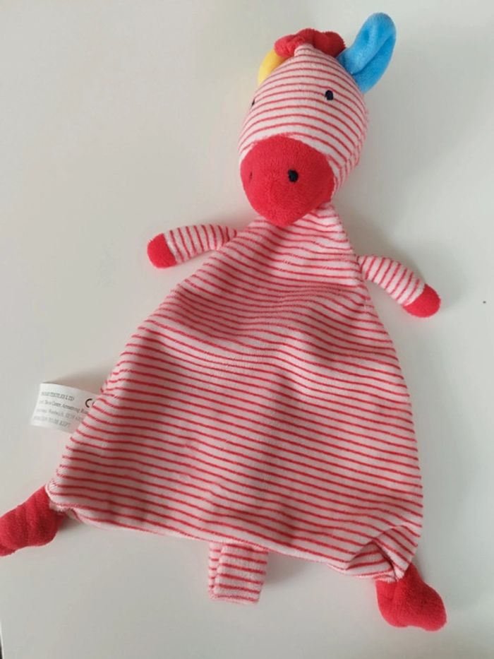 Doudou Zèbre rouge - photo numéro 2