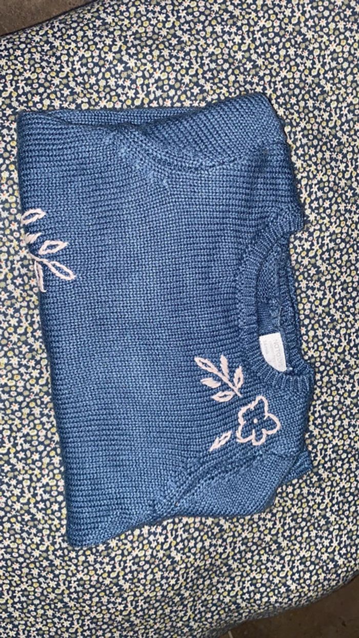 Grand 36 mois - natalys pull laine/coton souple - photo numéro 4