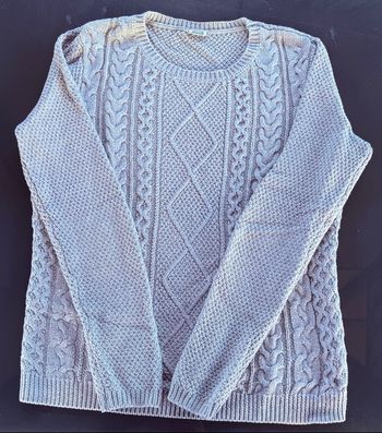 Pull gris femme