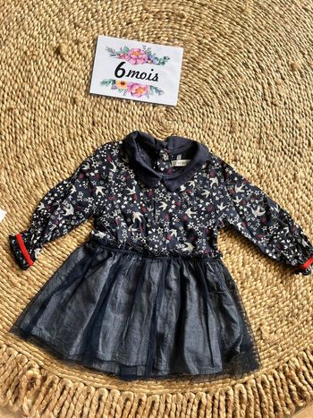 Robe avec col ikks 6 mois