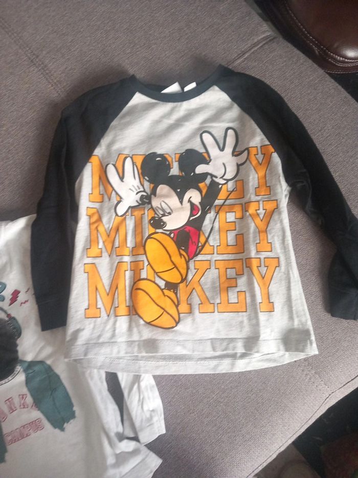 2 t shirt manche longue disney 4 ans - photo numéro 3