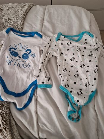 Body manches longues 3 et 6 mois kimadi