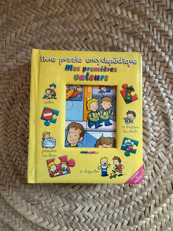 Livre Puzzle encyclopédie mes premières valeurs 🍒