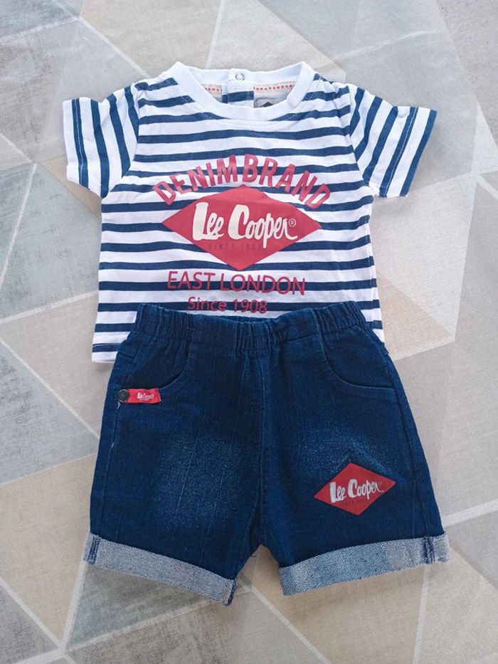 Lot de 4 ensemble Tee-shirts/shorts garçon 9 mois - photo numéro 6