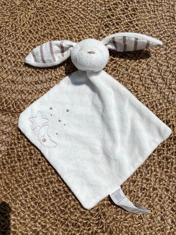 Doudou lapin blanc  sergent major 