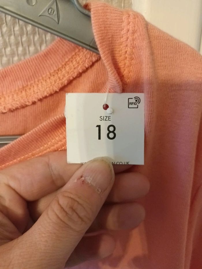T-shirt Stanley taille 46 abricot pas transparent élastique coton - photo numéro 3
