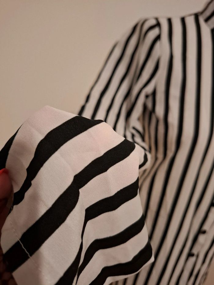 Chemise longue rayée Bel & Bo taille S 36 - photo numéro 5