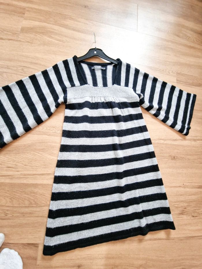 Robe marinière noir et gris - photo numéro 7