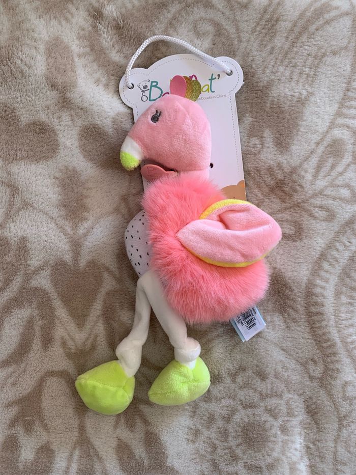 Doudou flamand rose Baby nat