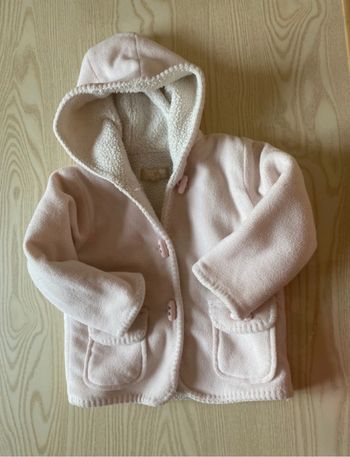 Manteau à capuche fille 12 mois